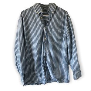 Old navy 100% cotton striped oversized button down shirt